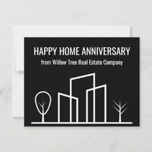 Immobilienunternehmen Benutzerdefiniertes Happy Ho Karte