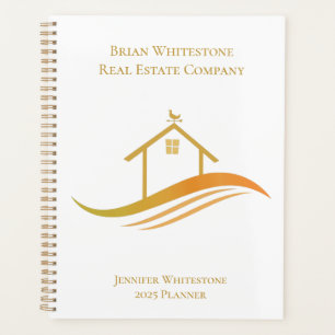 Immobilienunternehmen Chic Gold House Logo 2027 Planer
