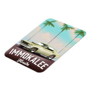 Immokalee Florida Supercar Reiseplakat Magnet