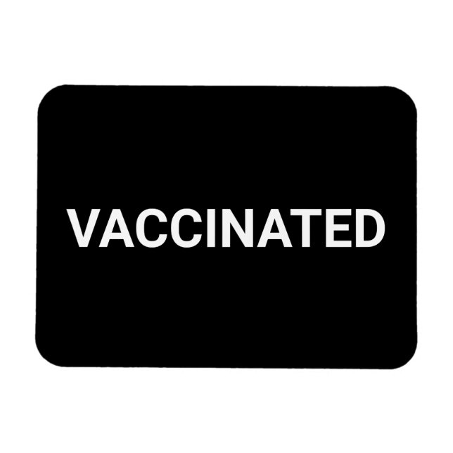Immunisierter, Schwarz-weißer, anpassbarer Magnet (Horizontal)