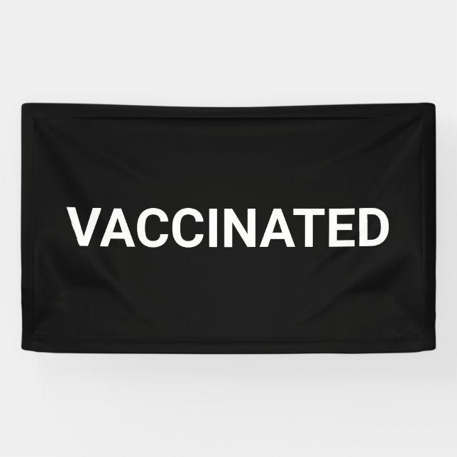 Immunisiertes, Schwarz-weiß anpassbares Banner (Horizontal)