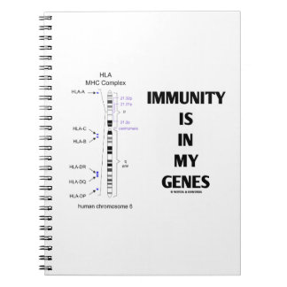 Immunität ist in meinen Genen vorhanden (Chromosom Notizblock