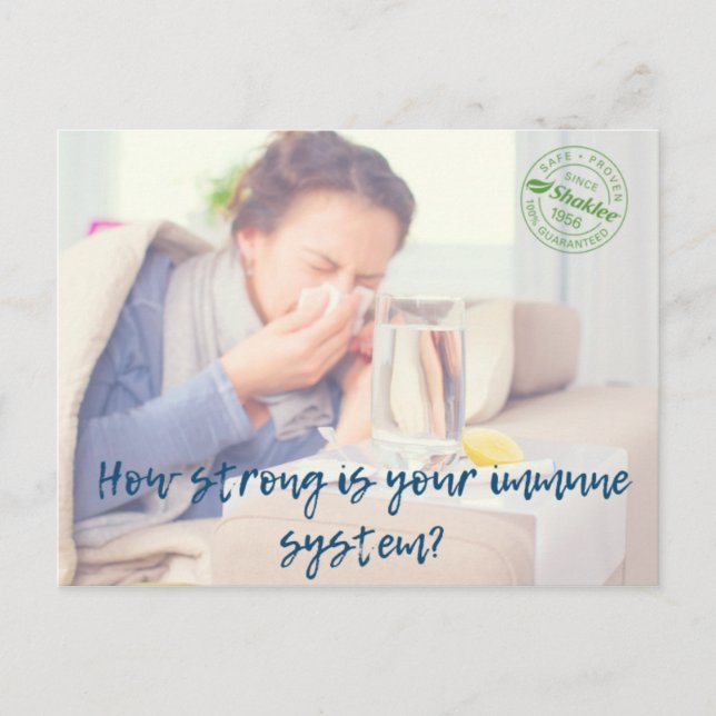 Immunitätspostkarte Postkarte (Vorderseite)