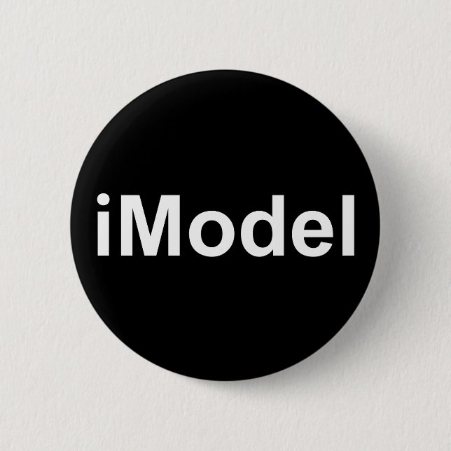 iModel nicht iPhone oder iPad lustig witzig humorv Button (Vorderseite)