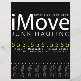 iMove. Beförderung von Hauling-Werbung Flyer