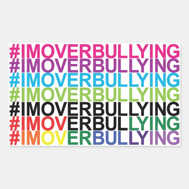 #IMOVERBULLYING Stickers by #Proud2BNaturalMe (Vorderseite)