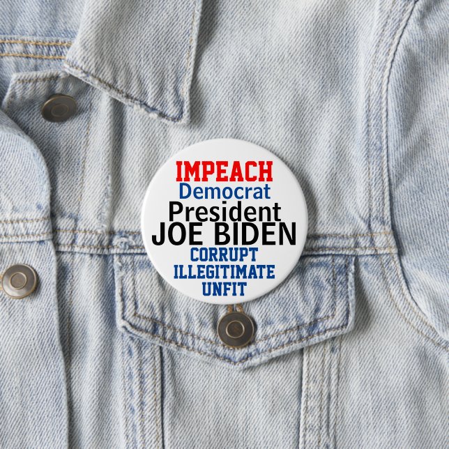 Impact Demokratische Präsidentin Biden Button (Beispiel)