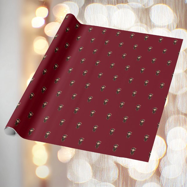 Impact Girl Christmas Elf Wrapping Paper Geschenkpapier (Von Creator hochgeladen)