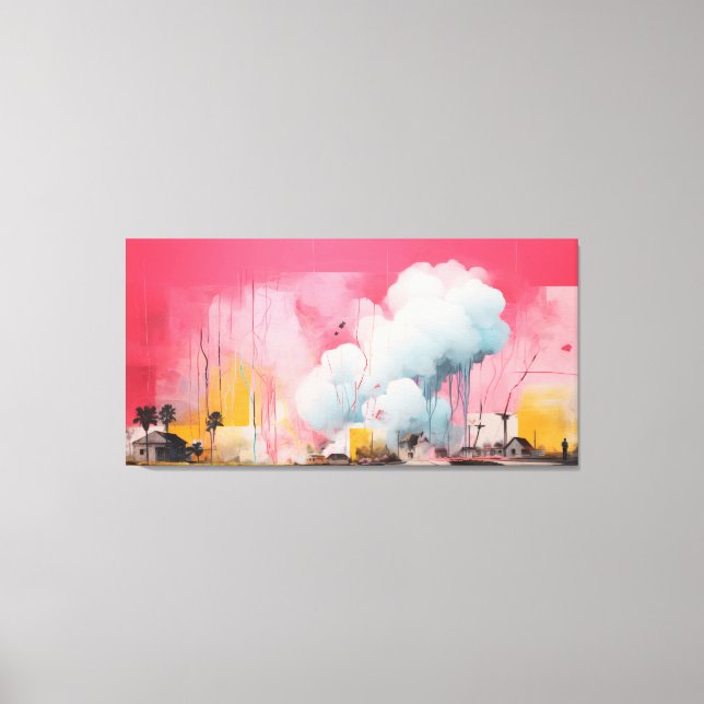 Impact No.06 - Abstract Patchwork Art Collection  Leinwanddruck (Vorderseite)