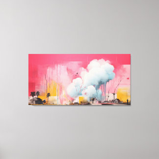 Impact No.06 - Abstract Patchwork Art Collection  Leinwanddruck