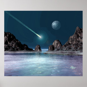 IMPACT SciFi Retro Space Art Poster