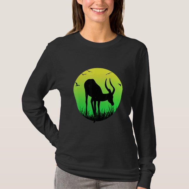 Impala African Animal T-Shirt (Vorderseite)