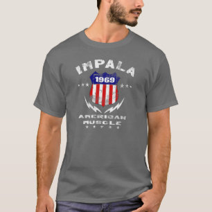 Impala-amerikanischer Muskel 1969 v3 T-Shirt