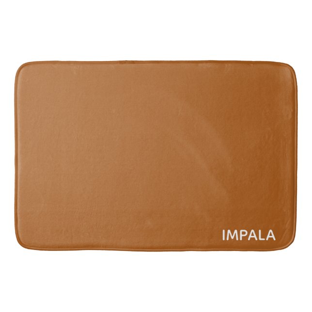 Impala braune Farbe Badematte (Vorderseite)