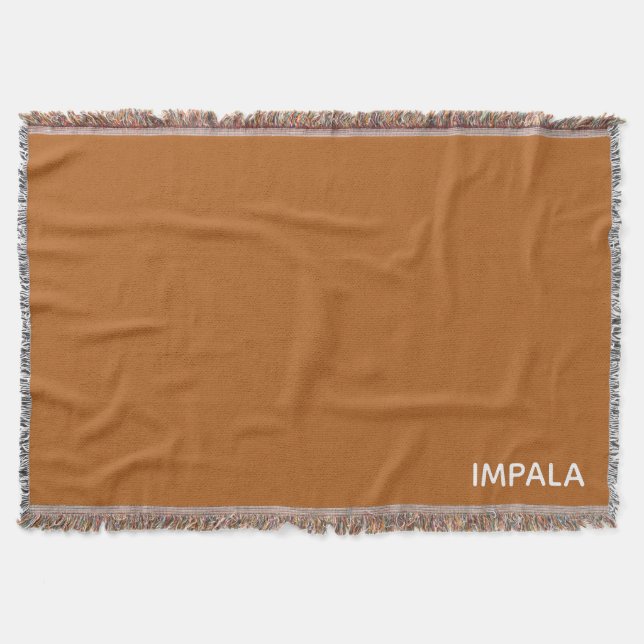 Impala braune Farbe Decke (Vorderseite)