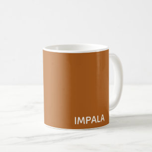 Impala braune Farbe Kaffeetasse