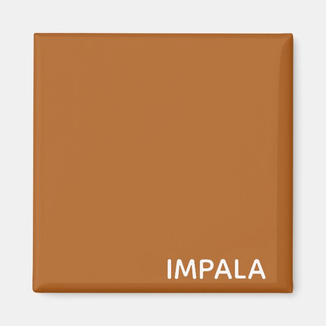 Impala braune Farbe Magnet (Vorne)