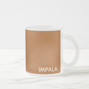 Impala braune Farbe Mattglastasse
