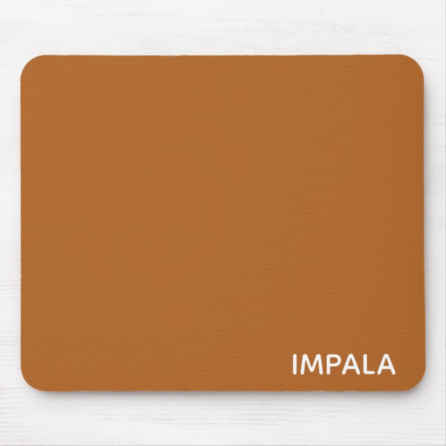 Impala braune Farbe Mousepad (Vorne)
