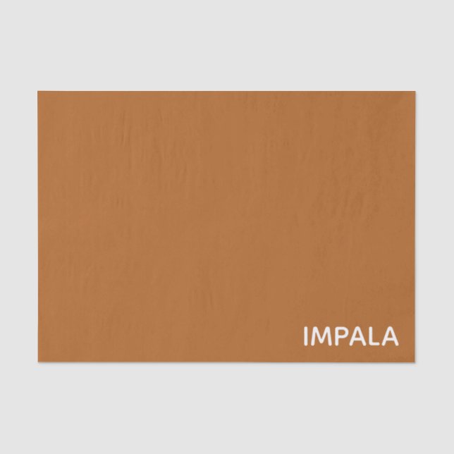 Impala braune Farbe Seidenpapier (Vorderseite)