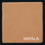 Impala braune Farbe Steinuntersetzer<br><div class="desc">Impala braune Farbe</div>