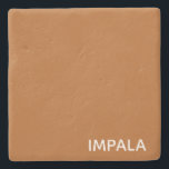 Impala braune Farbe Steinuntersetzer<br><div class="desc">Impala braune Farbe</div>