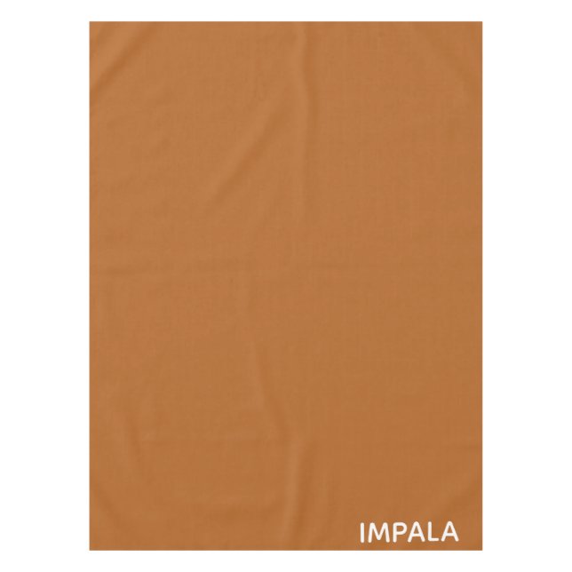 Impala braune Farbe Tischdecke (Vorderseite)