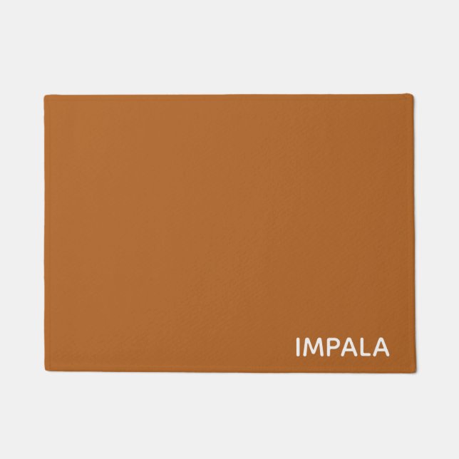Impala-Braunfarbname Fußmatte (Vorderseite)