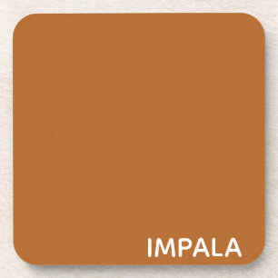 Impala brown color name getränkeuntersetzer