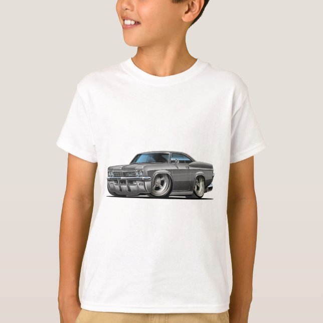 Impala-Grau-Auto 1965-66 T-Shirt (Vorderseite)