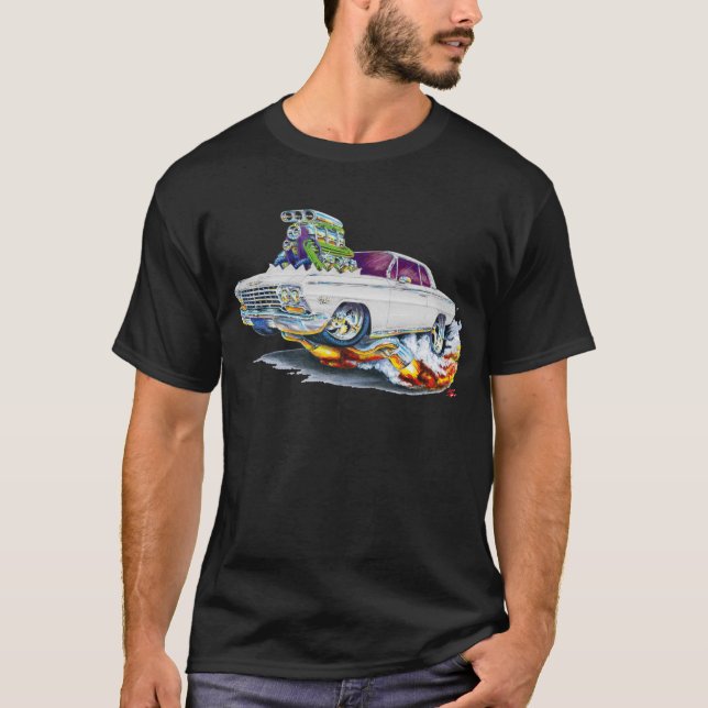 Impala-Weiß-Auto 1962-63 T-Shirt (Vorderseite)