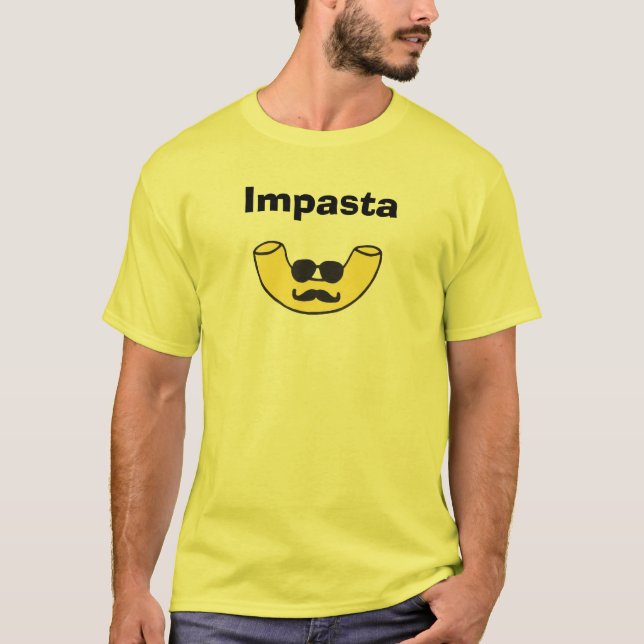 Impasta Makkaroni-Nudel T-Shirt (Vorderseite)