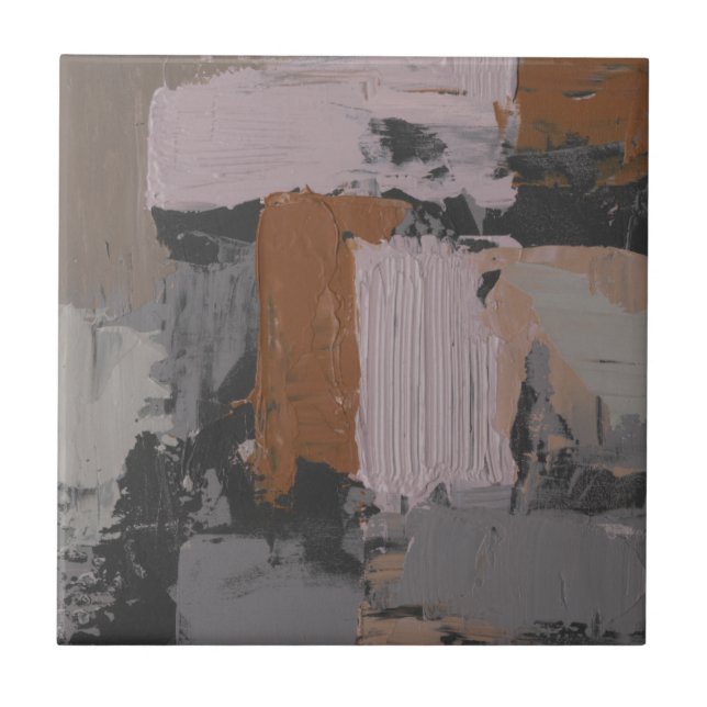 Impasto Abstrakt I Fliese (Vorderseite)