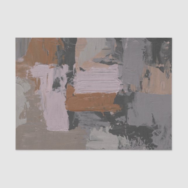 Impasto Abstrakt I Seidenpapier (Vorderseite)