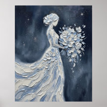 Impasto Blue Himmelsbraut Silhouette