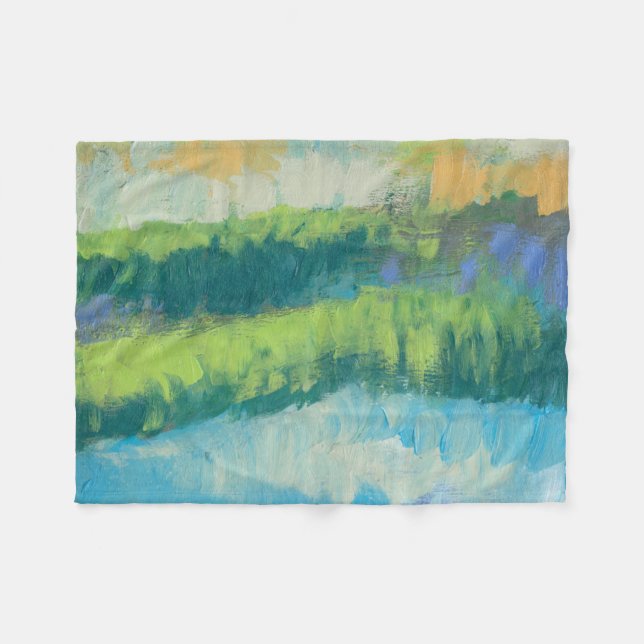 Impasto Feld II Fleecedecke (Vorderseite (Horizontal))