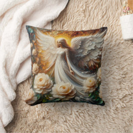 Impasto Imitats Relief Angel Art Throw Kissen