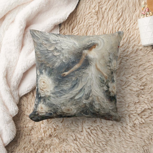 Impasto Imitats Relief Angel Art Throw Kissen (Decke)