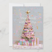 Impasto-Rosa-und-Gold-Weihnachtsbaum