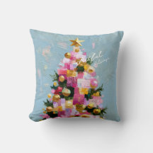 Impasto-Rosa-und-Gold-Weihnachtsbaum