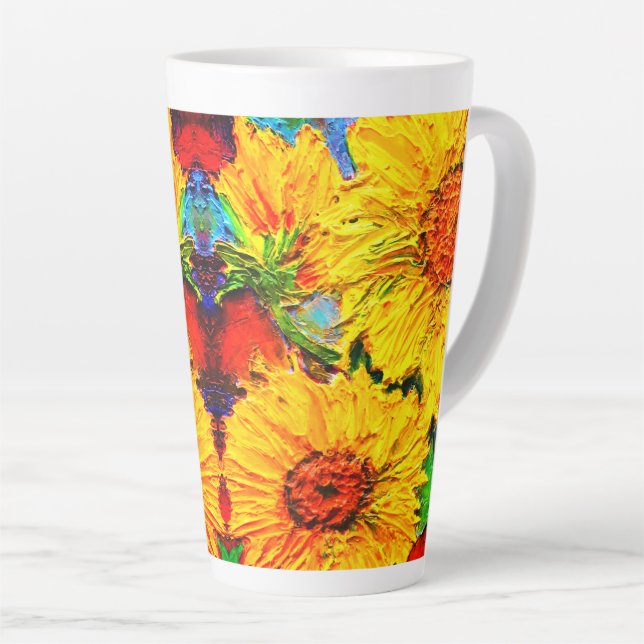 Impasto Sonnenblumen Milchtasse (Rechte Ecke)