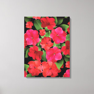 Impatiens Blume Fotografie Leinwanddruck