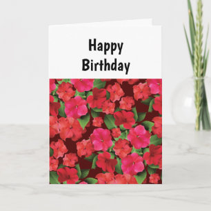 Impatienten Blume Geburtstagskarte Karte