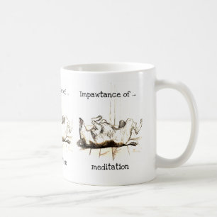 Impawtance einer Meditations-Tasse Tasse