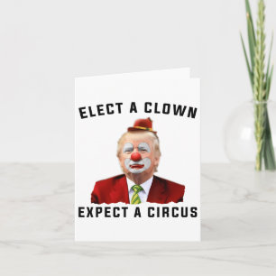 Impeach AntiTrump wählen einen Clown erwarten eine Karte