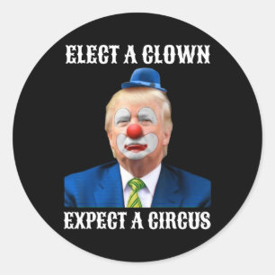 Impeach AntiTrump wählen einen Clown erwarten eine Runder Aufkleber