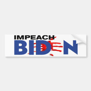 IMPEACH BIDEN Bloody-Druckaufkleber Autoaufkleber