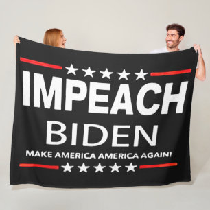IMPEACH BIDEN FLEECEDECKE