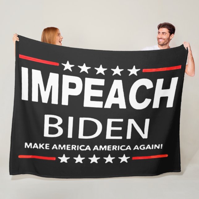IMPEACH BIDEN FLEECEDECKE (Beispiel)