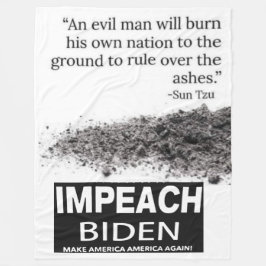 IMPEACH BIDEN FLEECEDECKE
